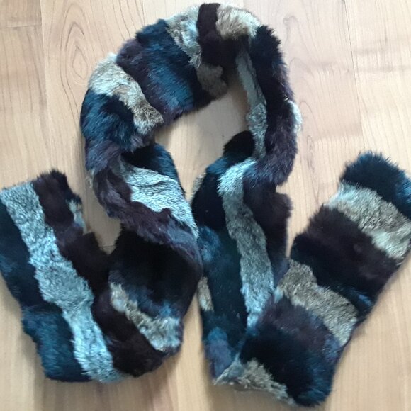 Vintage Genuine RABBIT FUR Scarf - Picture 9 of 14